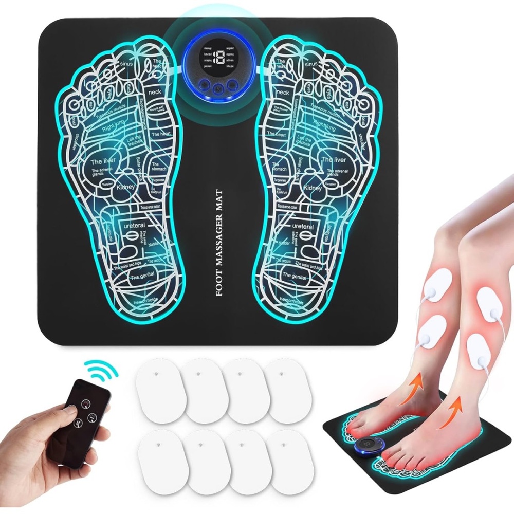 EMS Foot Massager Mat with Remote Control -Muscle Relaxation